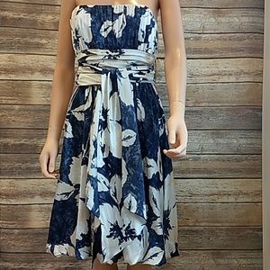 BCBGMaxAzria 100% Silk Strapless Dress NWT